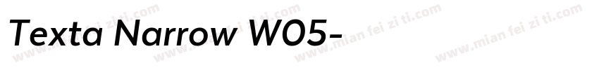 Texta Narrow W05字体转换